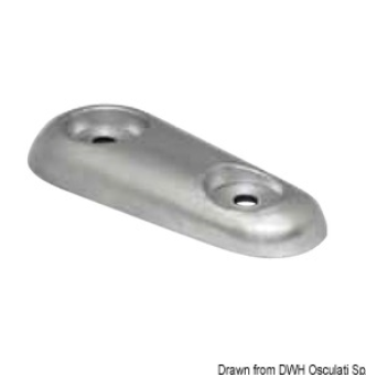 Anodo ovale VETUS 1000 g COD 43.902.05