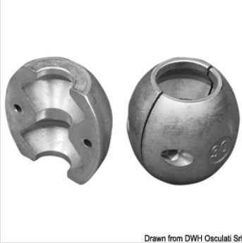 Anodo oliva asse ZINCO
