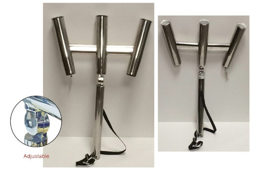 Portacanna a 3 posti in ACCIAIO INOX