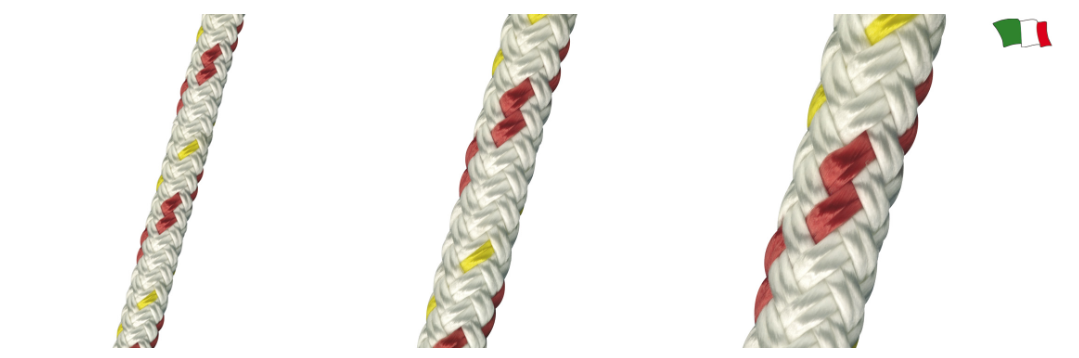 DOPPIA TRECCIA 100% POLIESTERE ALTA TENACITÁ PER SCOTTE BOBINA 200 Mt.