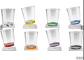 Set 2 Bicchieri Magnetici in Plastica