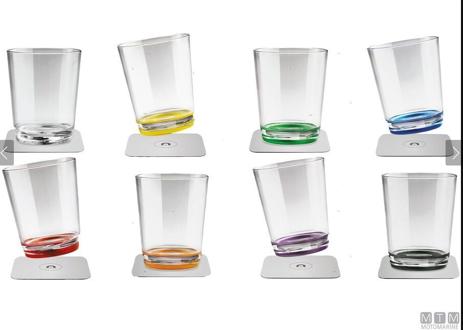Set 2 Bicchieri Magnetici in Plastica