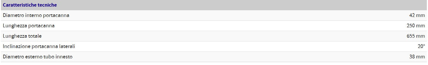 Portacanna a 3 posti in ACCIAIO INOX