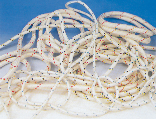 TRECCIA IN POLIESTERE COLORE BIANCO CON SEGNALINI DI VARI COLORI ormeggio - ancoraggio