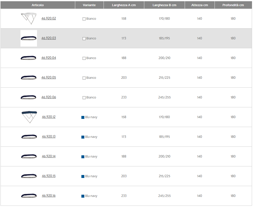Tendalino 3 archi Inox alto cm 185/195 bianco COD 46.920.03